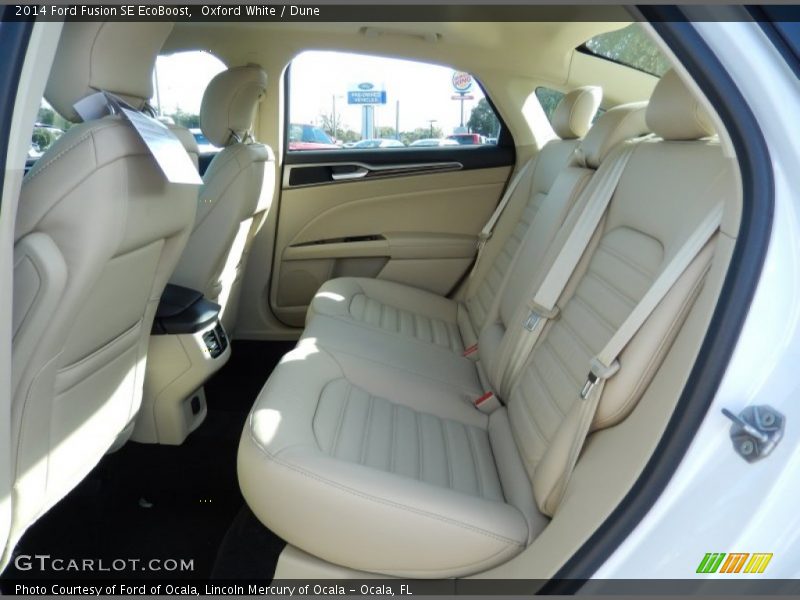 Rear Seat of 2014 Fusion SE EcoBoost