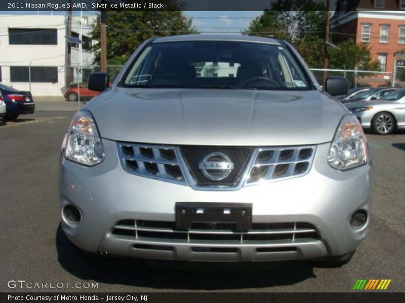 Silver Ice Metallic / Black 2011 Nissan Rogue S AWD