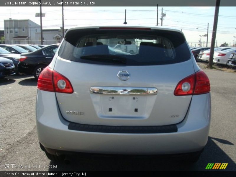 Silver Ice Metallic / Black 2011 Nissan Rogue S AWD