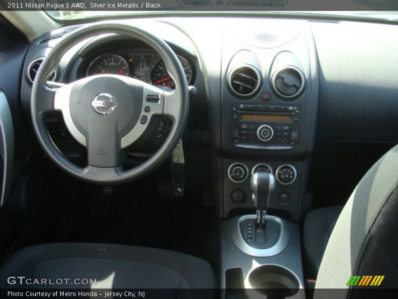 Silver Ice Metallic / Black 2011 Nissan Rogue S AWD