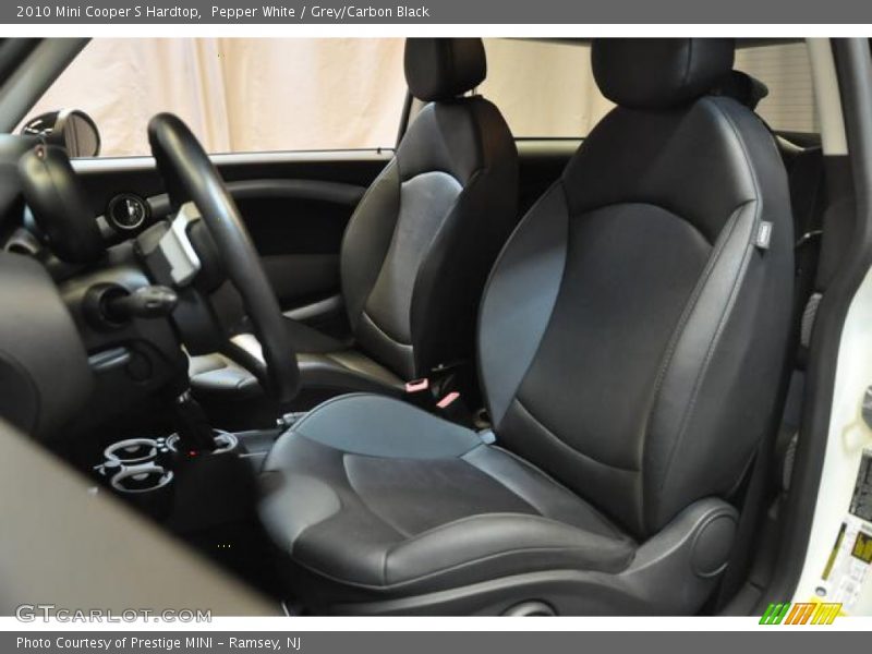 Pepper White / Grey/Carbon Black 2010 Mini Cooper S Hardtop