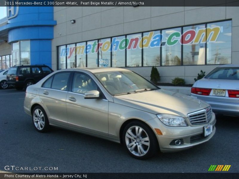 Pearl Beige Metallic / Almond/Mocha 2011 Mercedes-Benz C 300 Sport 4Matic