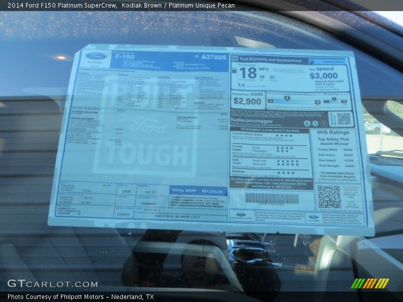 Kodiak Brown / Platinum Unique Pecan 2014 Ford F150 Platinum SuperCrew