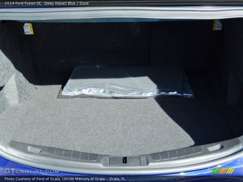 Deep Impact Blue / Dune 2014 Ford Fusion SE