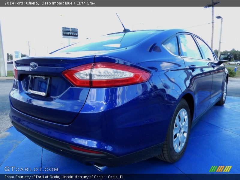 Deep Impact Blue / Earth Gray 2014 Ford Fusion S