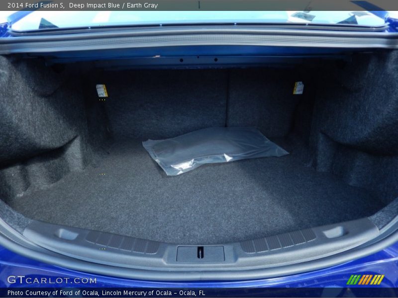 Deep Impact Blue / Earth Gray 2014 Ford Fusion S