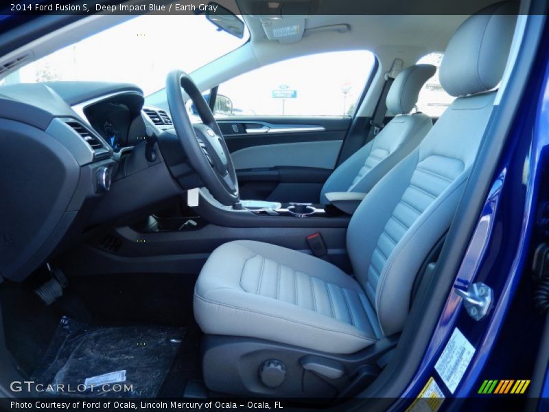 Deep Impact Blue / Earth Gray 2014 Ford Fusion S