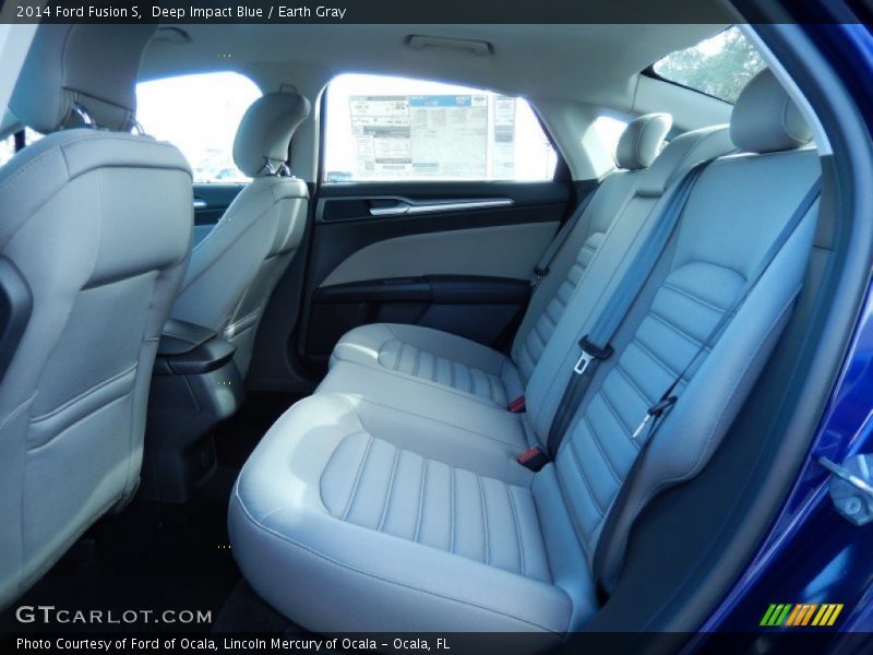Deep Impact Blue / Earth Gray 2014 Ford Fusion S