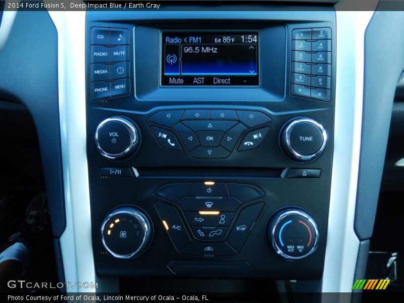 Deep Impact Blue / Earth Gray 2014 Ford Fusion S
