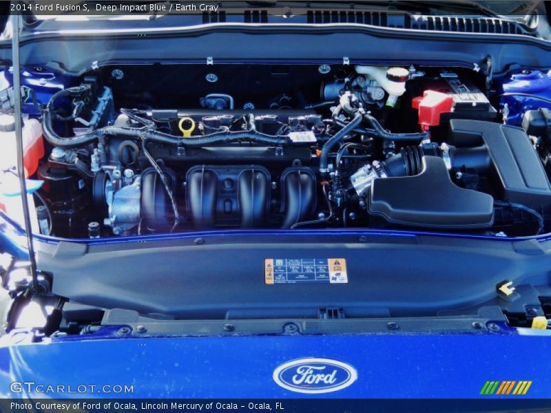 Deep Impact Blue / Earth Gray 2014 Ford Fusion S