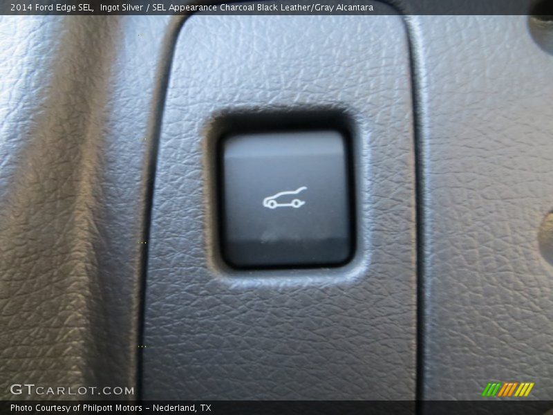 Ingot Silver / SEL Appearance Charcoal Black Leather/Gray Alcantara 2014 Ford Edge SEL