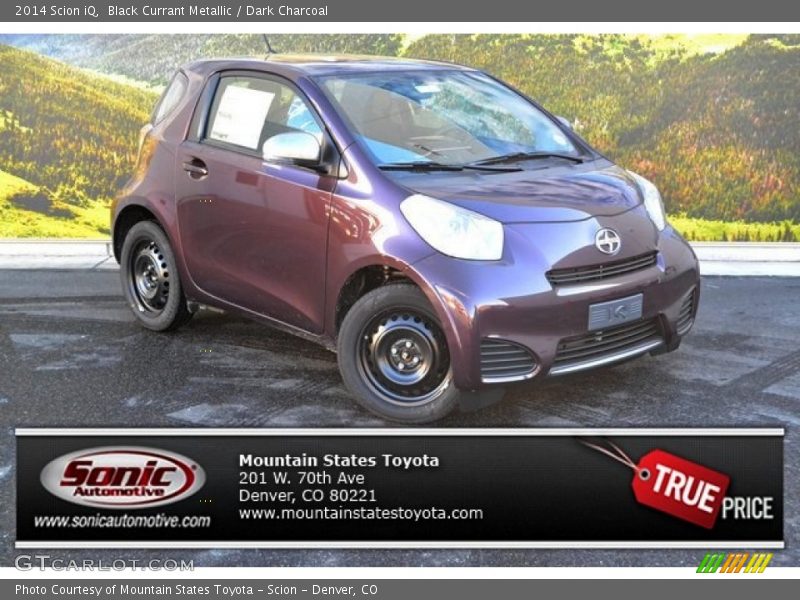 Black Currant Metallic / Dark Charcoal 2014 Scion iQ