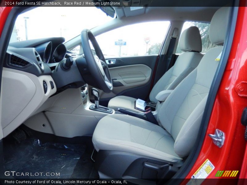 Race Red / Medium Light Stone 2014 Ford Fiesta SE Hatchback