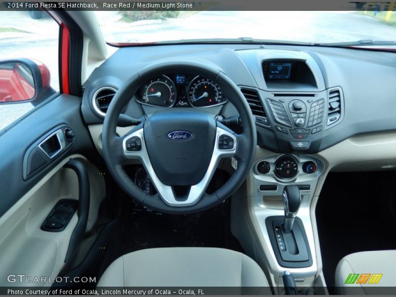 Race Red / Medium Light Stone 2014 Ford Fiesta SE Hatchback