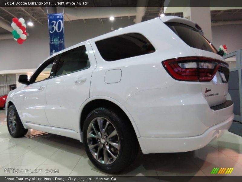 Bright White / Black 2014 Dodge Durango SXT