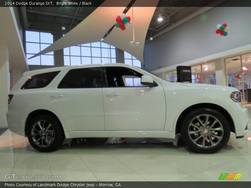 Bright White / Black 2014 Dodge Durango SXT