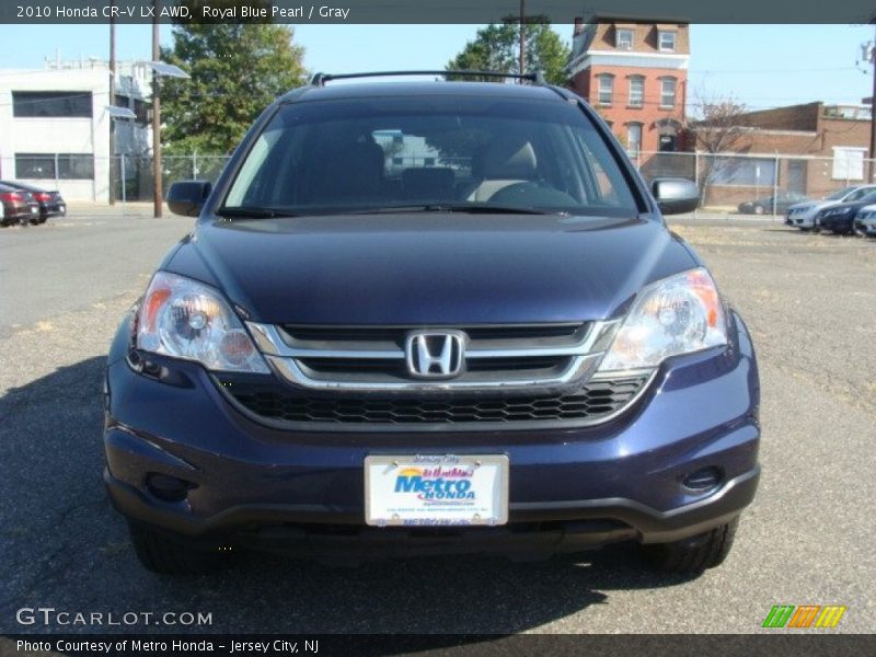 Royal Blue Pearl / Gray 2010 Honda CR-V LX AWD