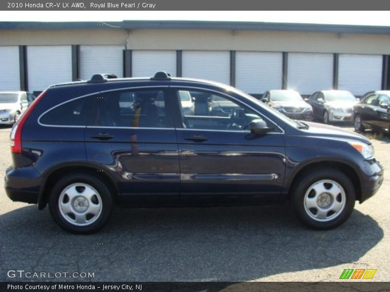 Royal Blue Pearl / Gray 2010 Honda CR-V LX AWD