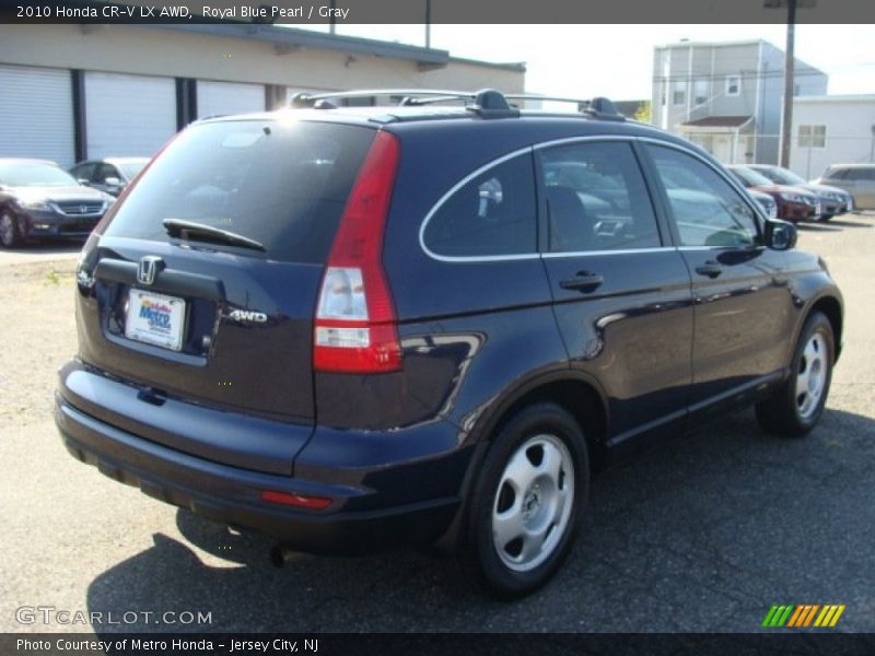 Royal Blue Pearl / Gray 2010 Honda CR-V LX AWD