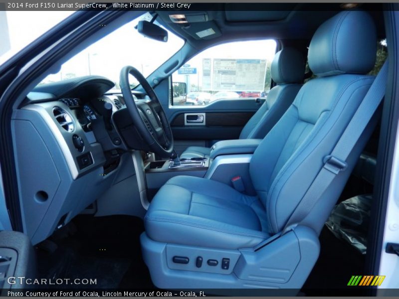  2014 F150 Lariat SuperCrew Steel Grey Interior