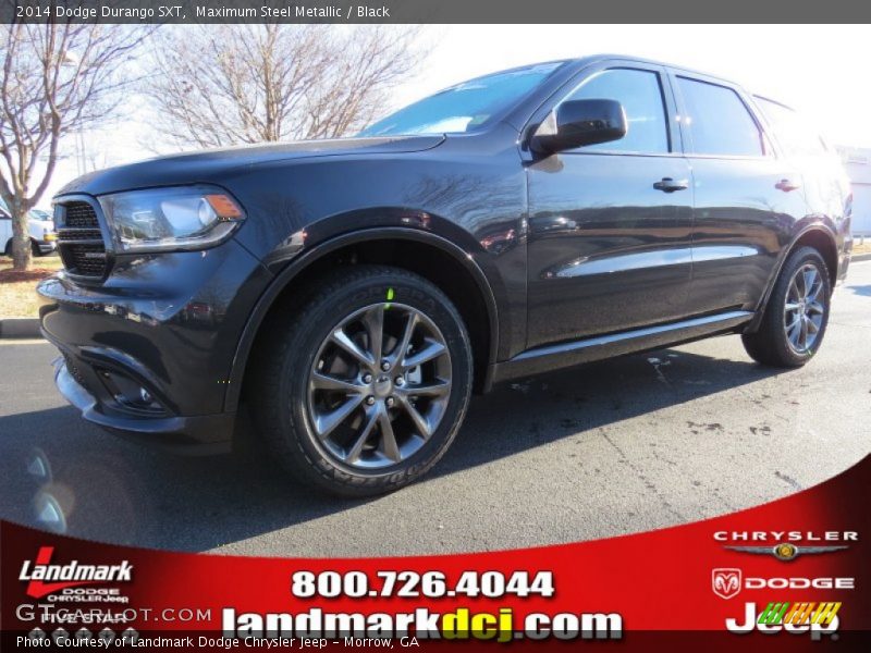Maximum Steel Metallic / Black 2014 Dodge Durango SXT