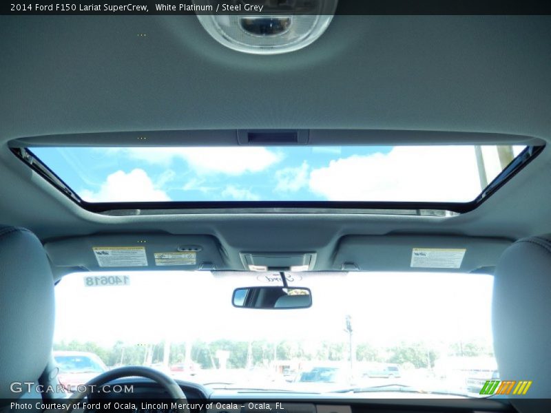 White Platinum / Steel Grey 2014 Ford F150 Lariat SuperCrew