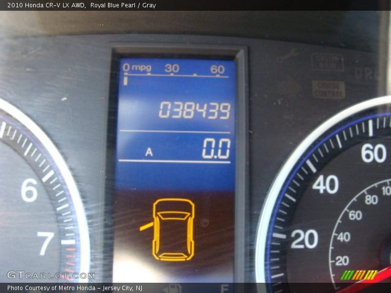 Royal Blue Pearl / Gray 2010 Honda CR-V LX AWD