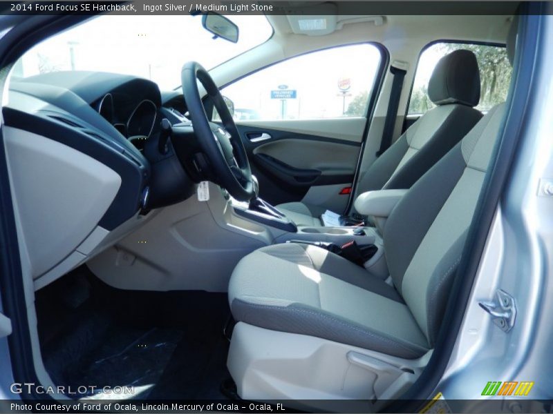 Ingot Silver / Medium Light Stone 2014 Ford Focus SE Hatchback