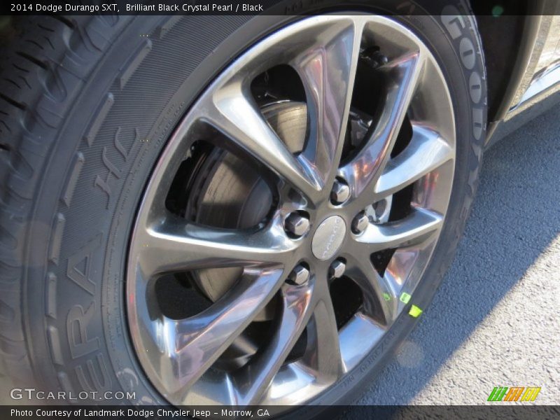 Brilliant Black Crystal Pearl / Black 2014 Dodge Durango SXT