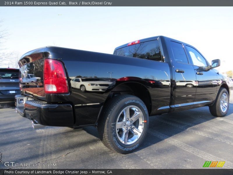 Black / Black/Diesel Gray 2014 Ram 1500 Express Quad Cab