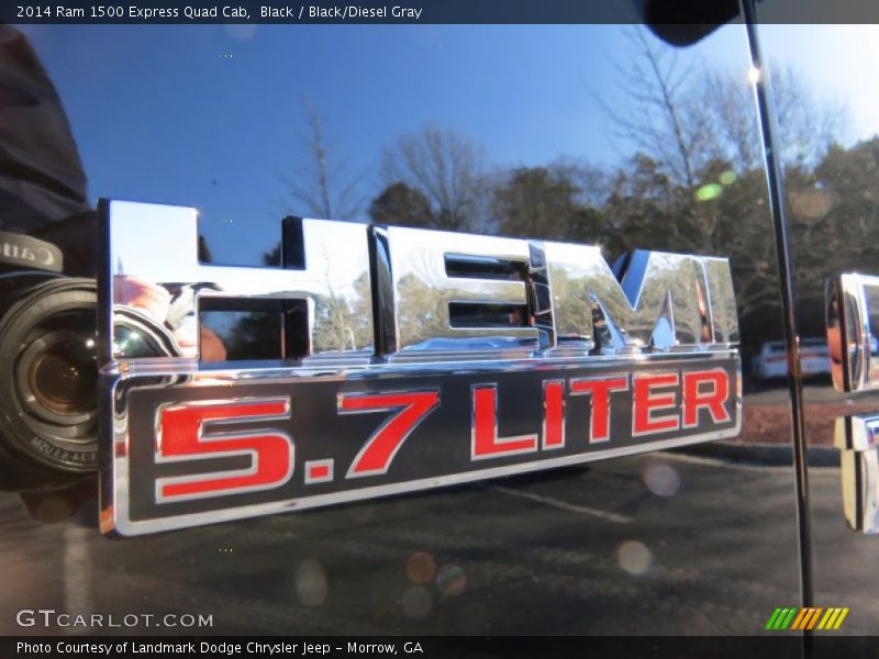 Black / Black/Diesel Gray 2014 Ram 1500 Express Quad Cab