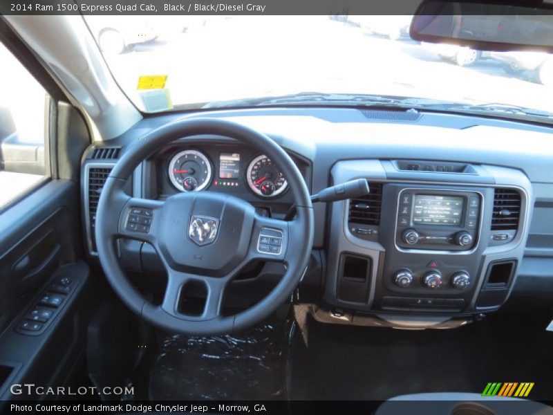 Black / Black/Diesel Gray 2014 Ram 1500 Express Quad Cab