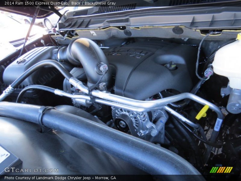 Black / Black/Diesel Gray 2014 Ram 1500 Express Quad Cab