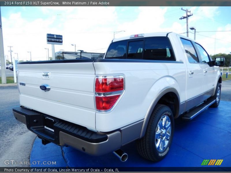 White Platinum / Pale Adobe 2014 Ford F150 XLT SuperCrew