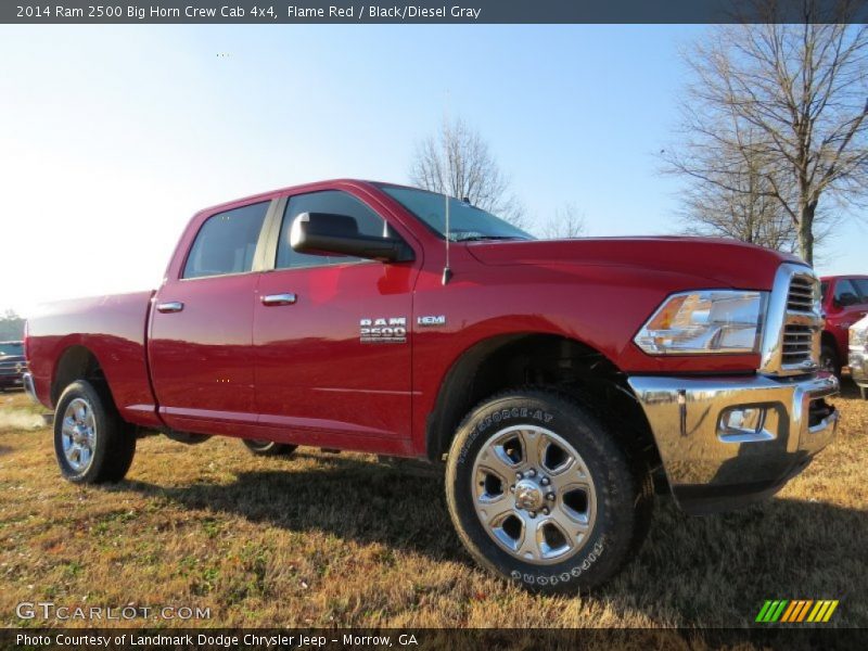 Flame Red / Black/Diesel Gray 2014 Ram 2500 Big Horn Crew Cab 4x4