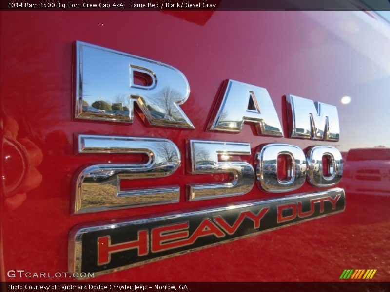 Flame Red / Black/Diesel Gray 2014 Ram 2500 Big Horn Crew Cab 4x4