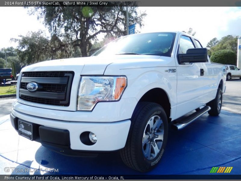 Oxford White / Steel Grey 2014 Ford F150 STX SuperCab