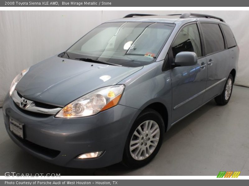 Blue Mirage Metallic / Stone 2008 Toyota Sienna XLE AWD