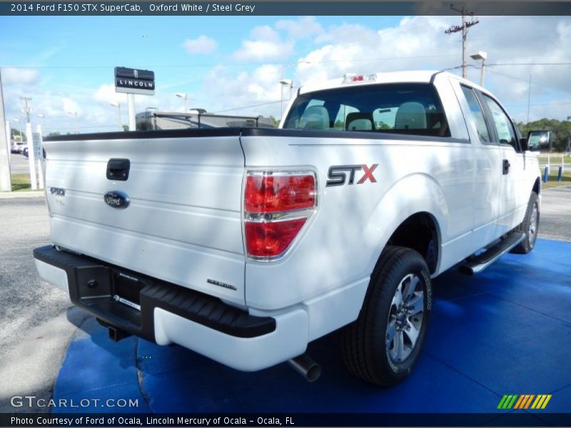 Oxford White / Steel Grey 2014 Ford F150 STX SuperCab