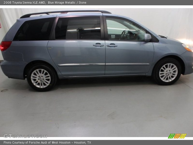 Blue Mirage Metallic / Stone 2008 Toyota Sienna XLE AWD
