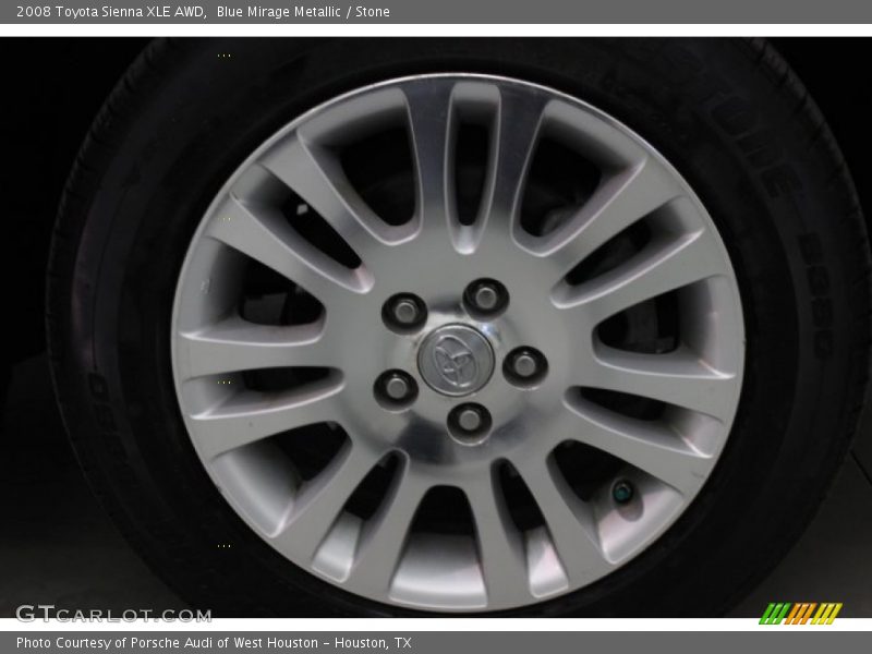 Blue Mirage Metallic / Stone 2008 Toyota Sienna XLE AWD