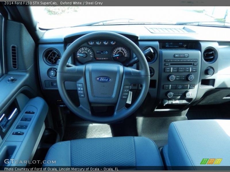 Oxford White / Steel Grey 2014 Ford F150 STX SuperCab