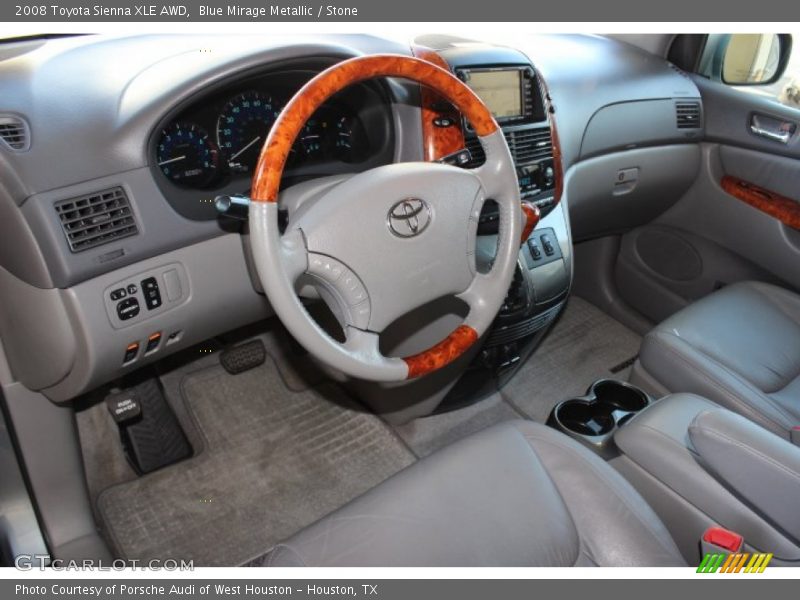 Blue Mirage Metallic / Stone 2008 Toyota Sienna XLE AWD