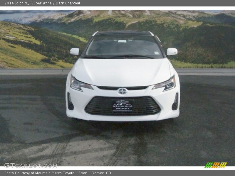 Super White / Dark Charcoal 2014 Scion tC