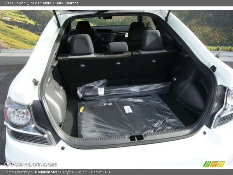 Super White / Dark Charcoal 2014 Scion tC