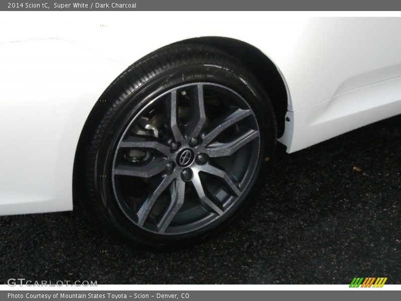 Super White / Dark Charcoal 2014 Scion tC