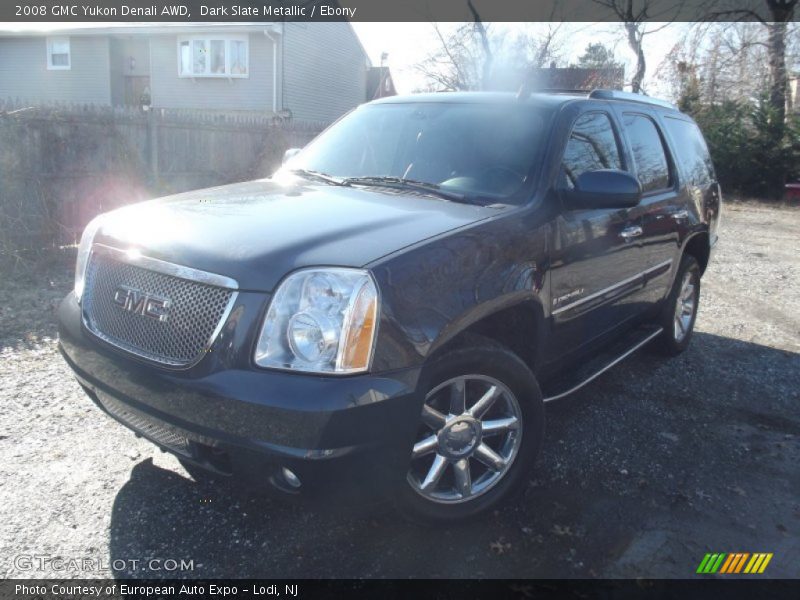Dark Slate Metallic / Ebony 2008 GMC Yukon Denali AWD