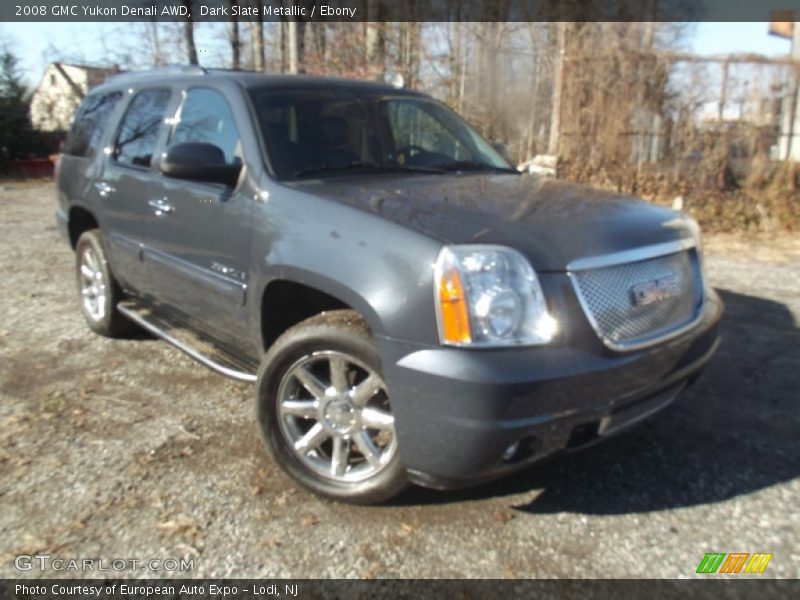 Dark Slate Metallic / Ebony 2008 GMC Yukon Denali AWD
