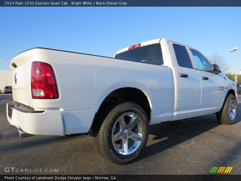 Bright White / Black/Diesel Gray 2014 Ram 1500 Express Quad Cab