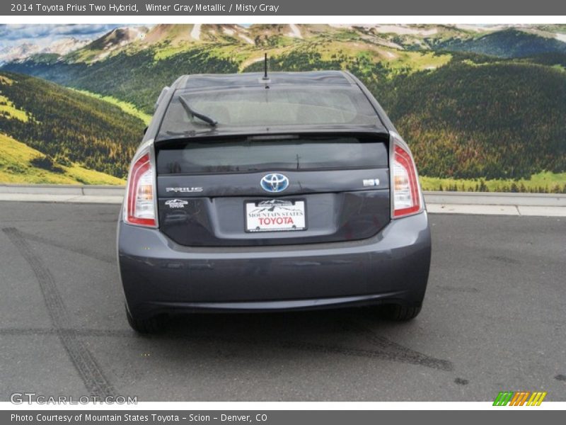 Winter Gray Metallic / Misty Gray 2014 Toyota Prius Two Hybrid